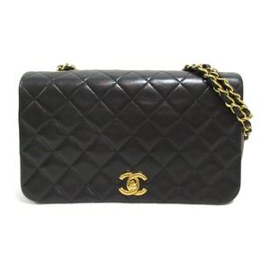 Chanel Matelasse Single Flap Chain Lambskin Black